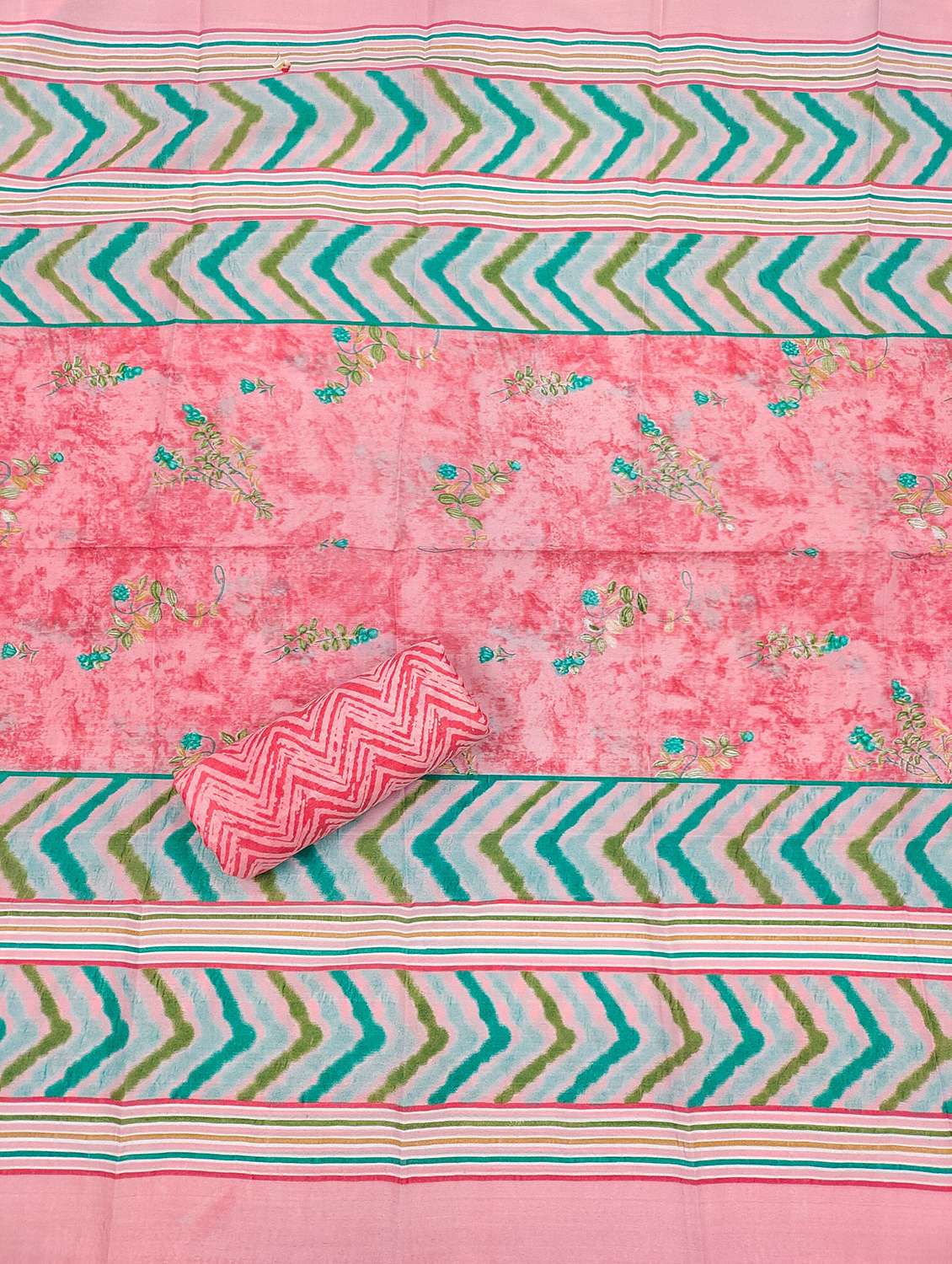 women printed with embroidery work unstitched suit set - 21981277 -  Standard Image - 2