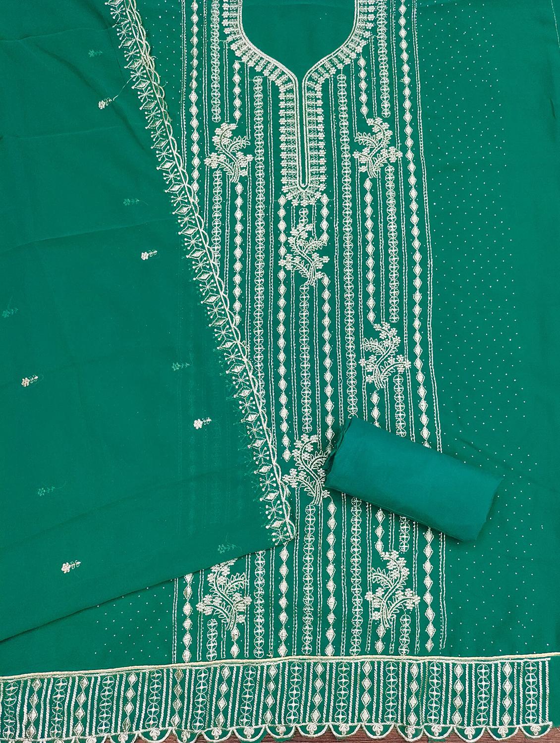 women embroidered unstitched suit set - 21981318 - Standard Image - 2