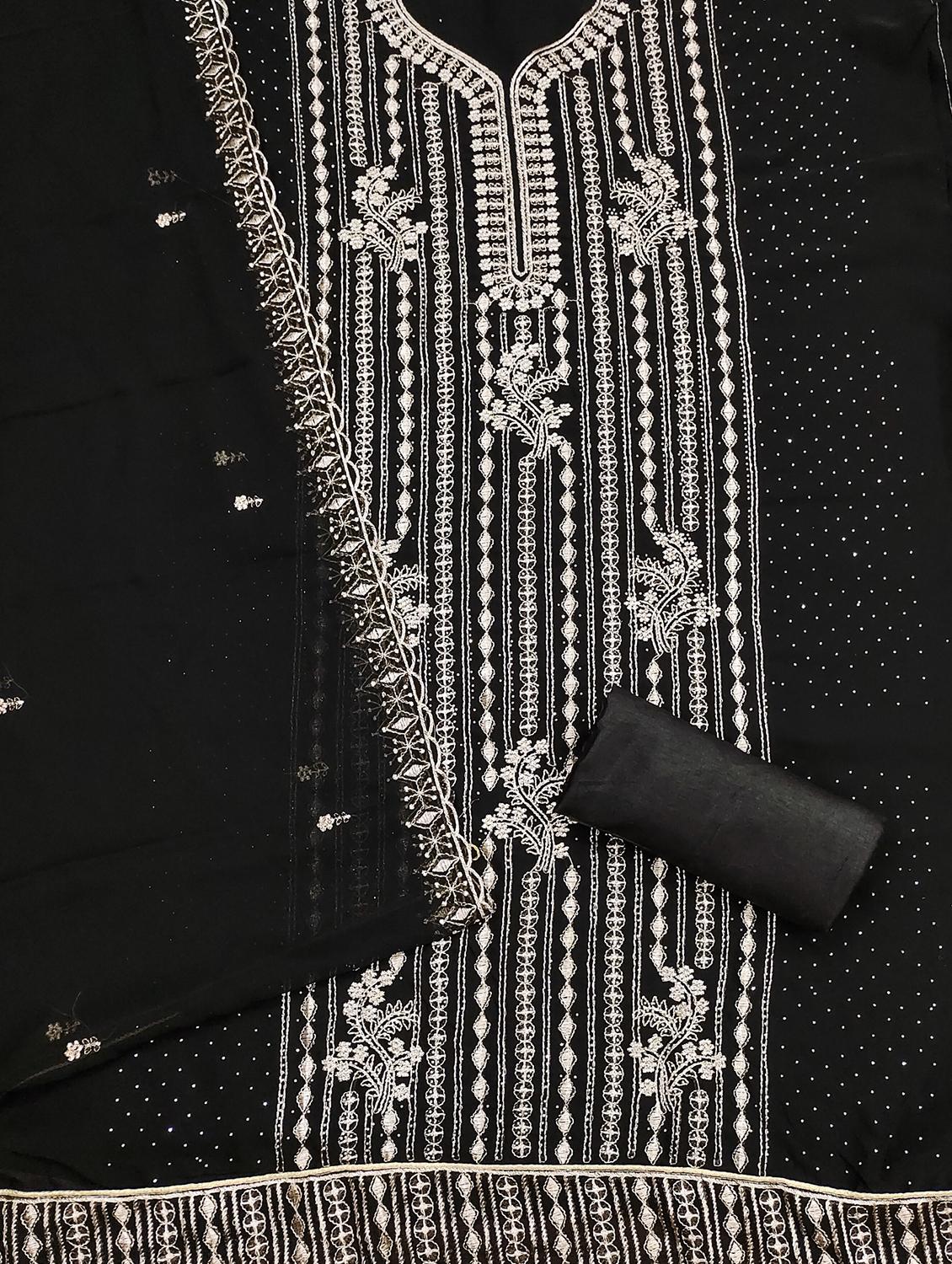 women embroidered unstitched suit set - 21981319 - Standard Image - 2