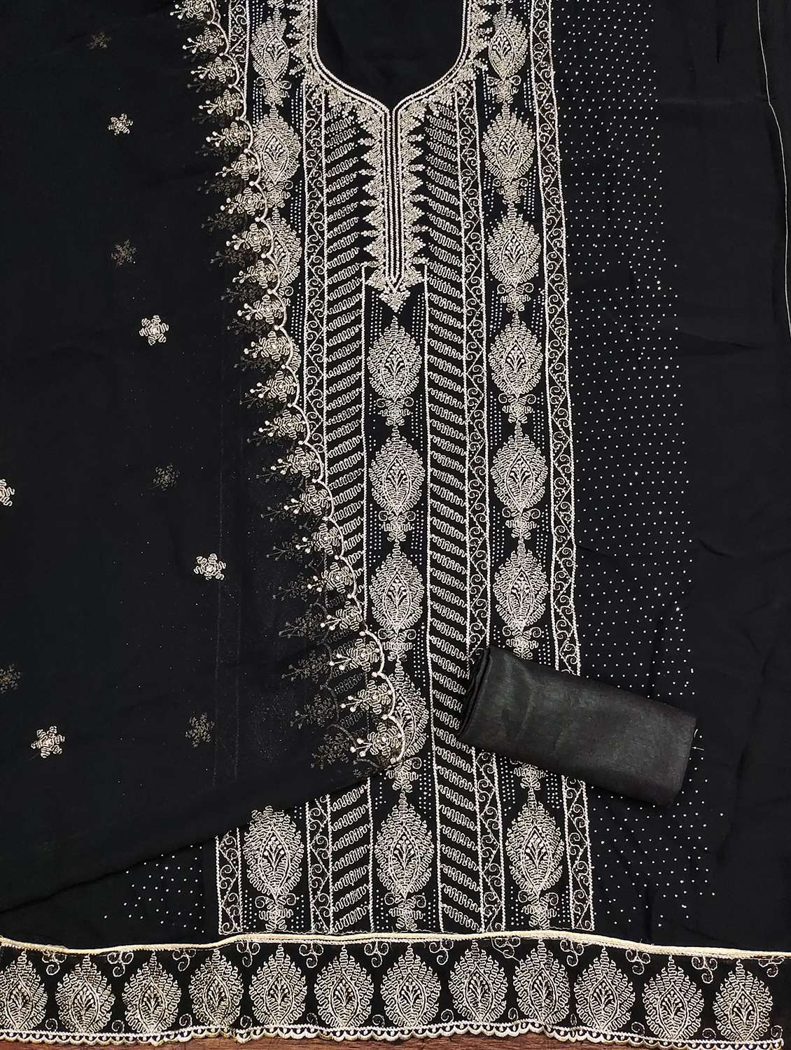 women embroidered unstitched suit set - 21981324 -  Standard Image - 2