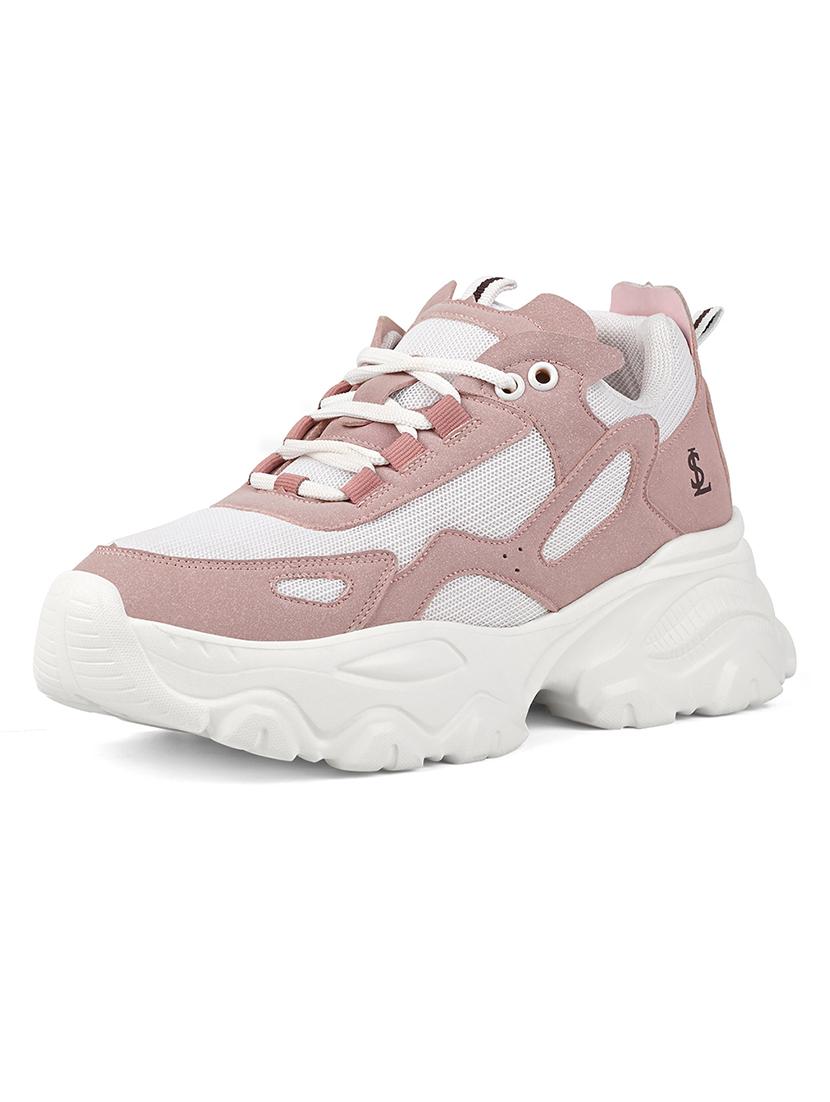 women pink lace-up sneaker - 21981510 - Standard Image - 2
