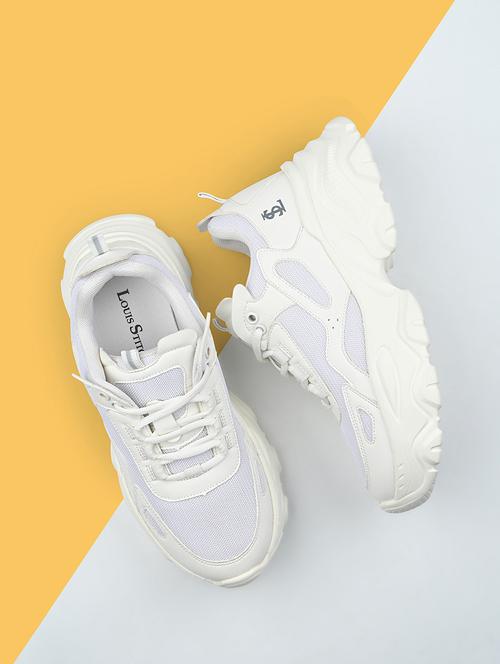 women white lace-up sneaker - 21981511 - Standard Image - 0