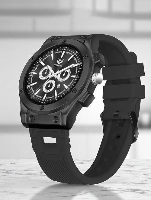 men's black dial sporty casual watch - 21981557 - Standard Image - 0