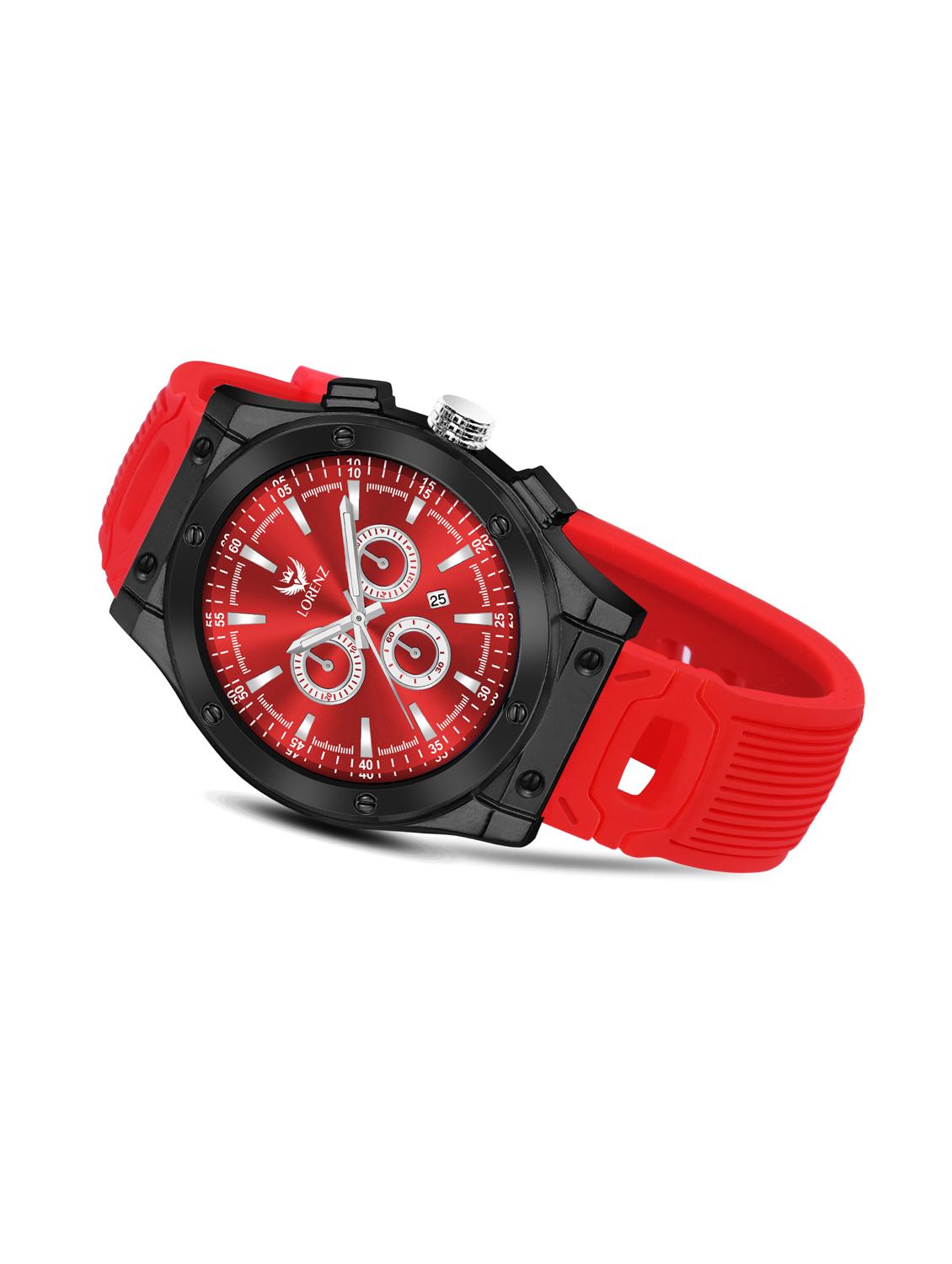men sporty analog watch with silicone strap - 21981559 - Standard Image - 2