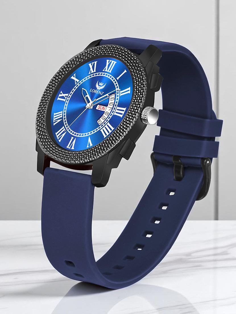 men sporty analog watch with silicone strap - 21981560 -  Zoom Image - 0