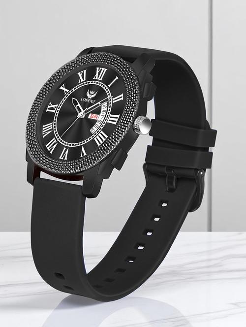 men sporty analog watch with silicone strap - 21981561 - Standard Image - 0