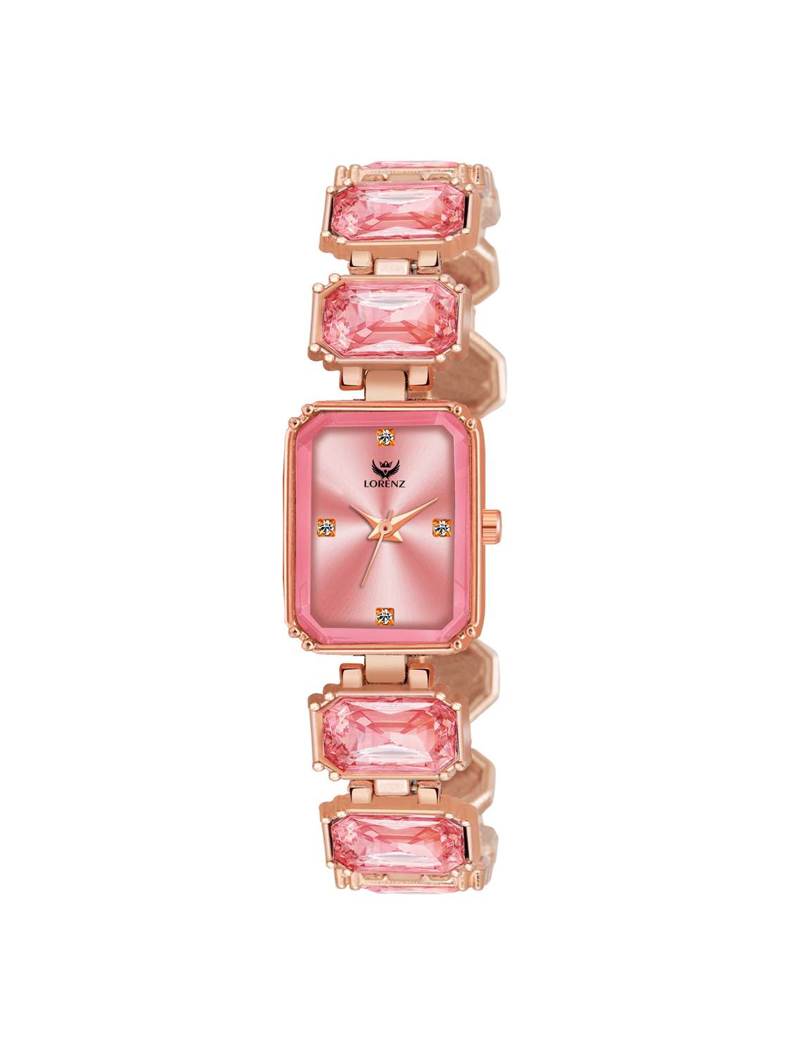 women rose gold dial bracelet watch - 21981563 - Standard Image - 2