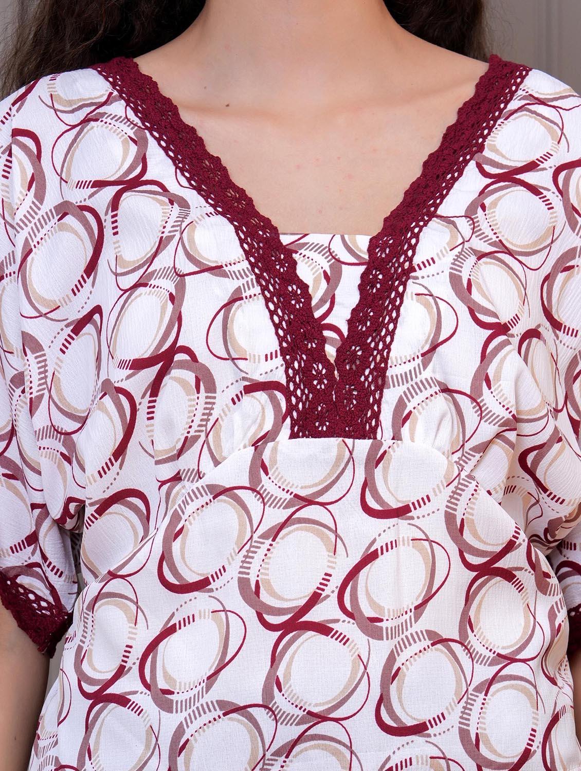 women white printed batwing sleeve top - 21981607 - Standard Image - 2