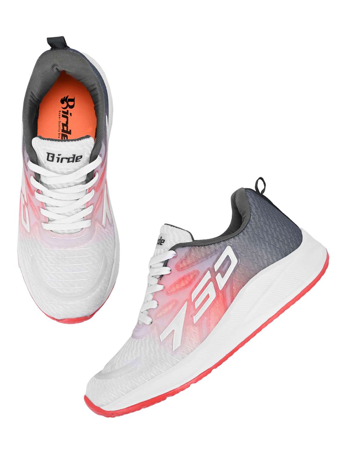 men white lace-up sport shoe - 21981707 -  Standard Image - 2