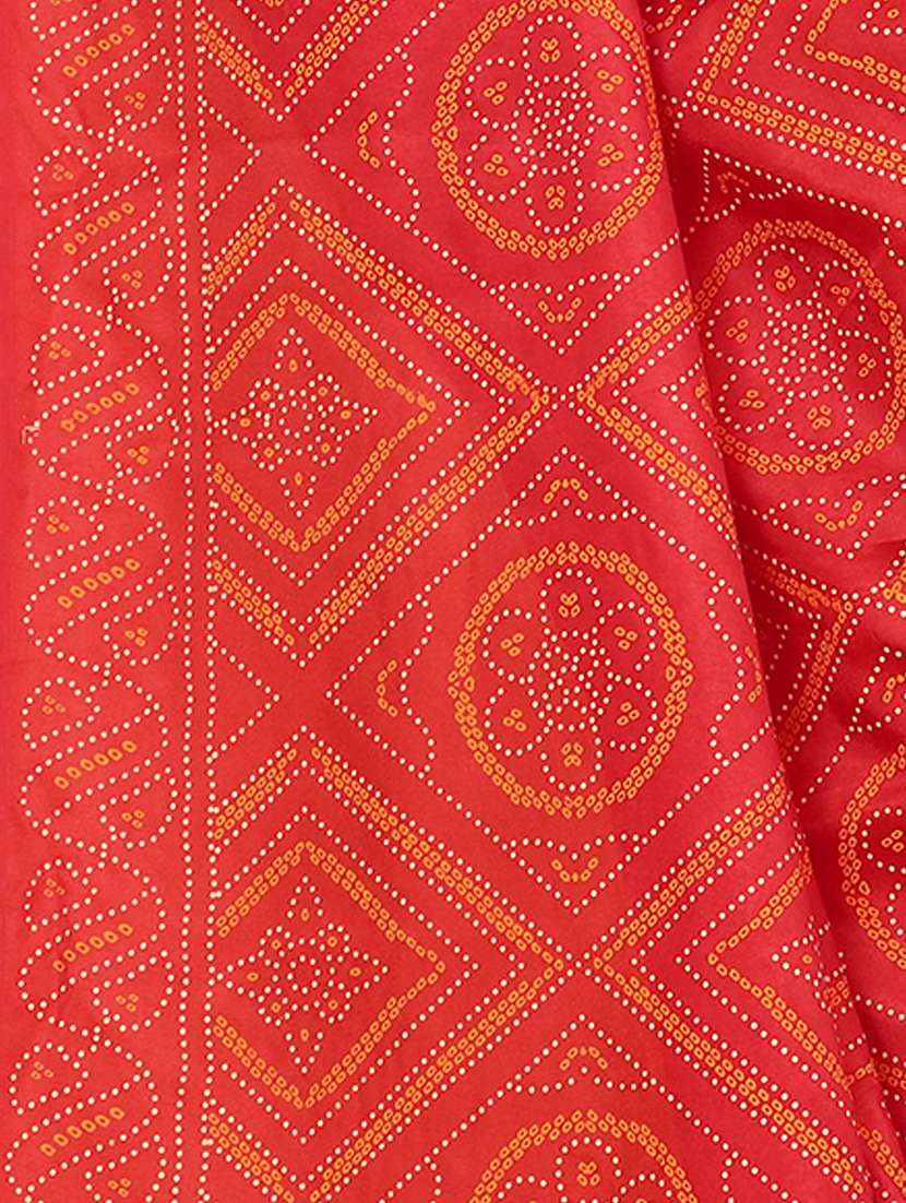 women bandhani printed saree with blouse - 21981721 -  Standard Image - 2