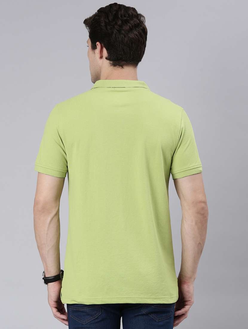 men solid short sleeve regular fit polo t-shirt - 21981856 -  Standard Image - 2