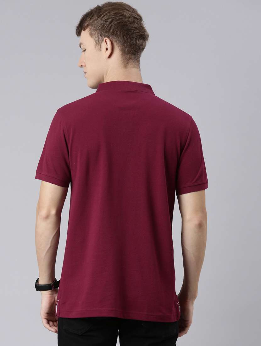 men solid short sleeve regular fit polo t-shirt - 21981860 -  Standard Image - 2