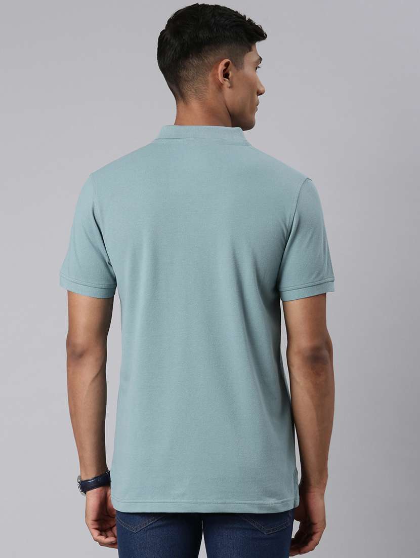 men solid short sleeve regular fit polo t-shirt - 21981863 -  Standard Image - 2