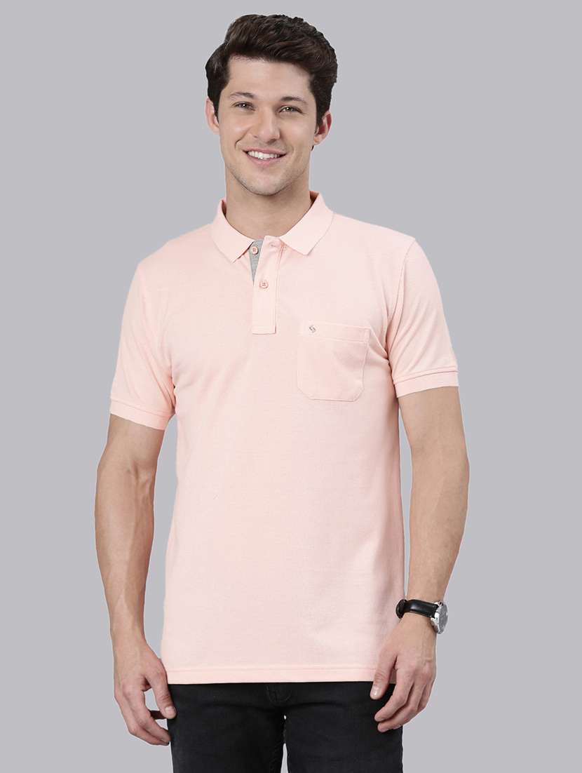 men solid short sleeve regular fit polo t-shirt