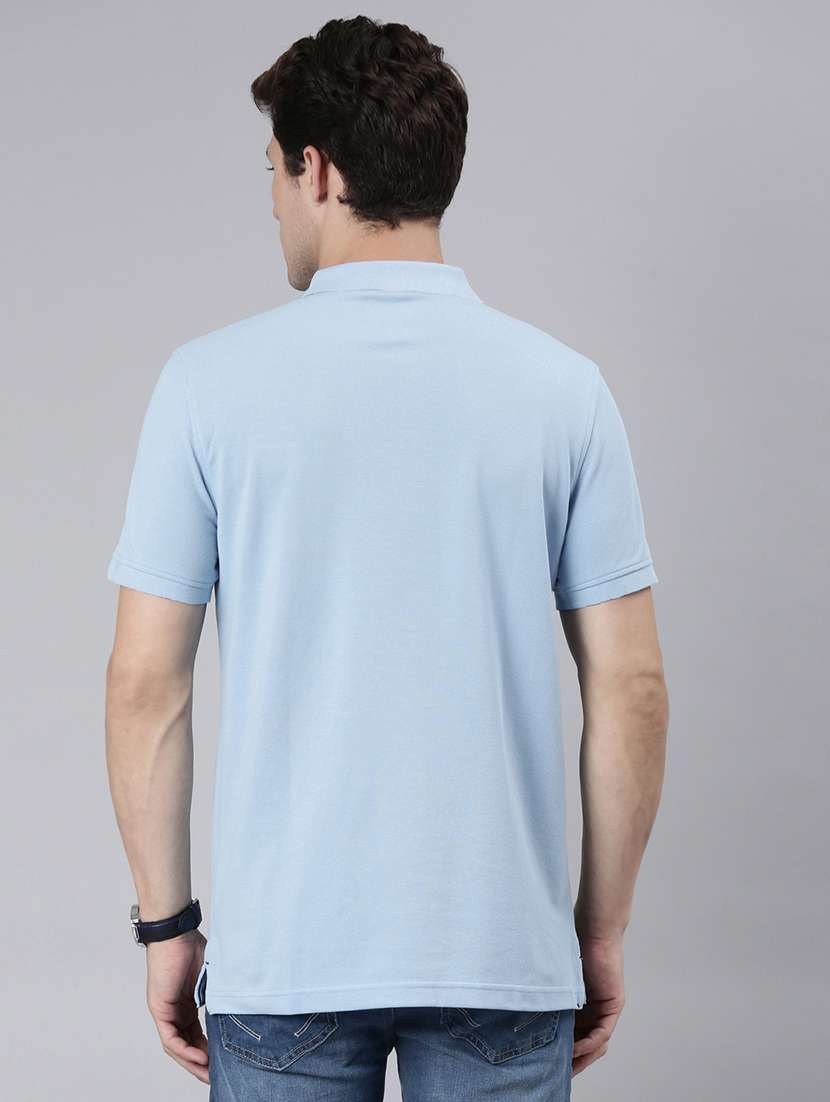men solid short sleeve regular fit polo t-shirt - 21981869 -  Standard Image - 2