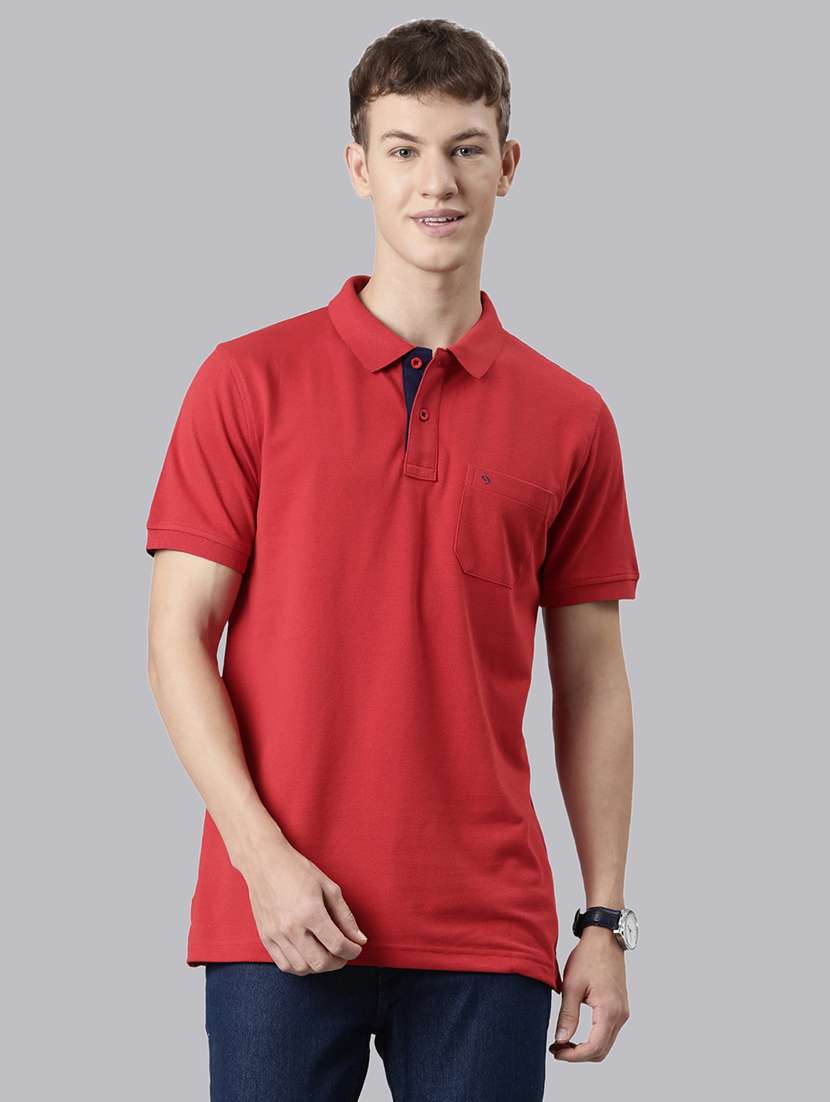 men solid short sleeve regular fit polo t-shirt