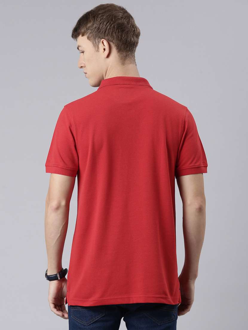 men solid short sleeve regular fit polo t-shirt - 21981871 - Standard Image - 2