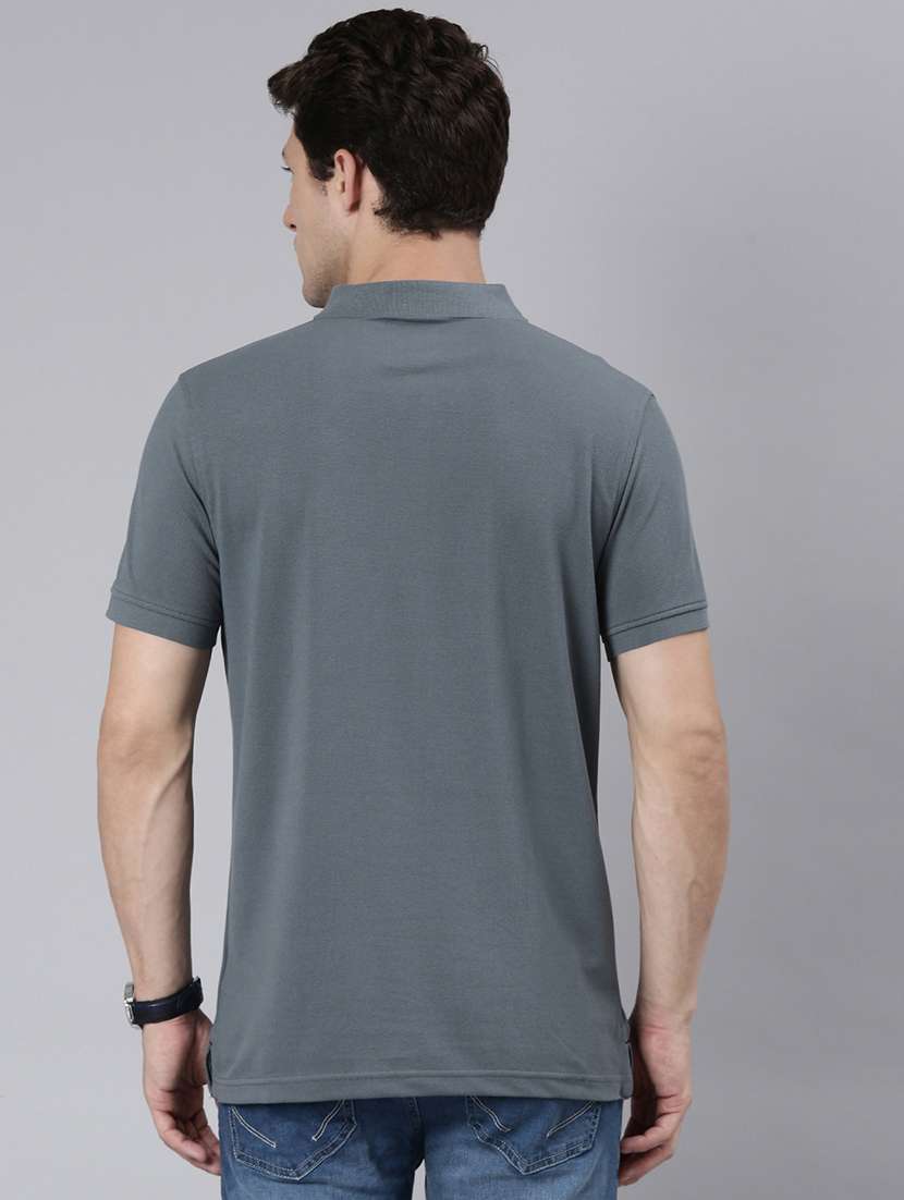 men solid short sleeve regular fit polo t-shirt - 21981873 -  Standard Image - 2
