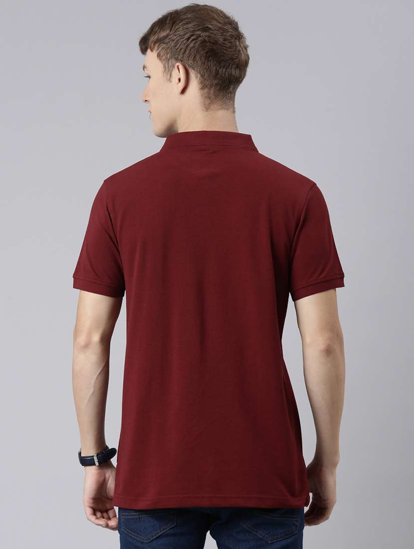 men solid short sleeve regular fit polo t-shirt - 21981874 -  Standard Image - 2