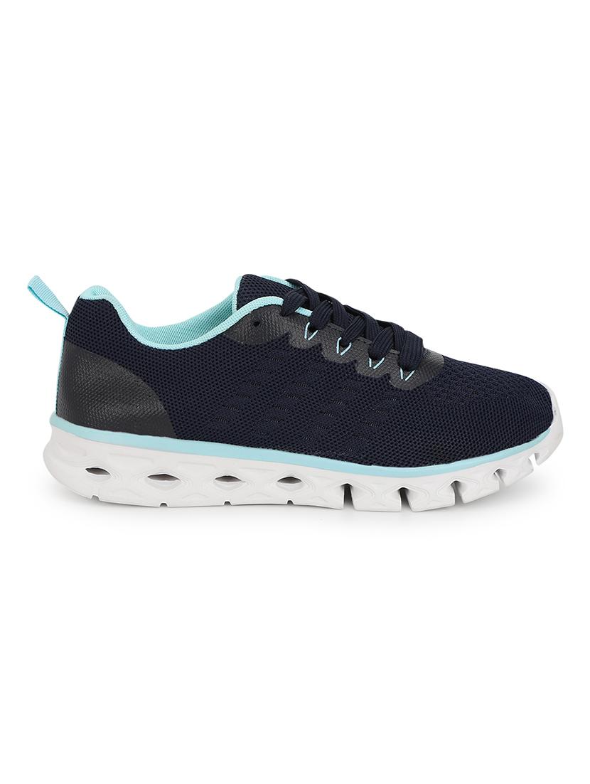 women navy blue lace-up sports shoe - 21981877 - Standard Image - 2