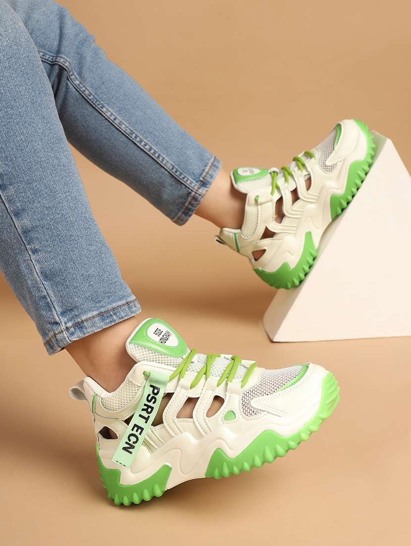 women white lace-up sneaker