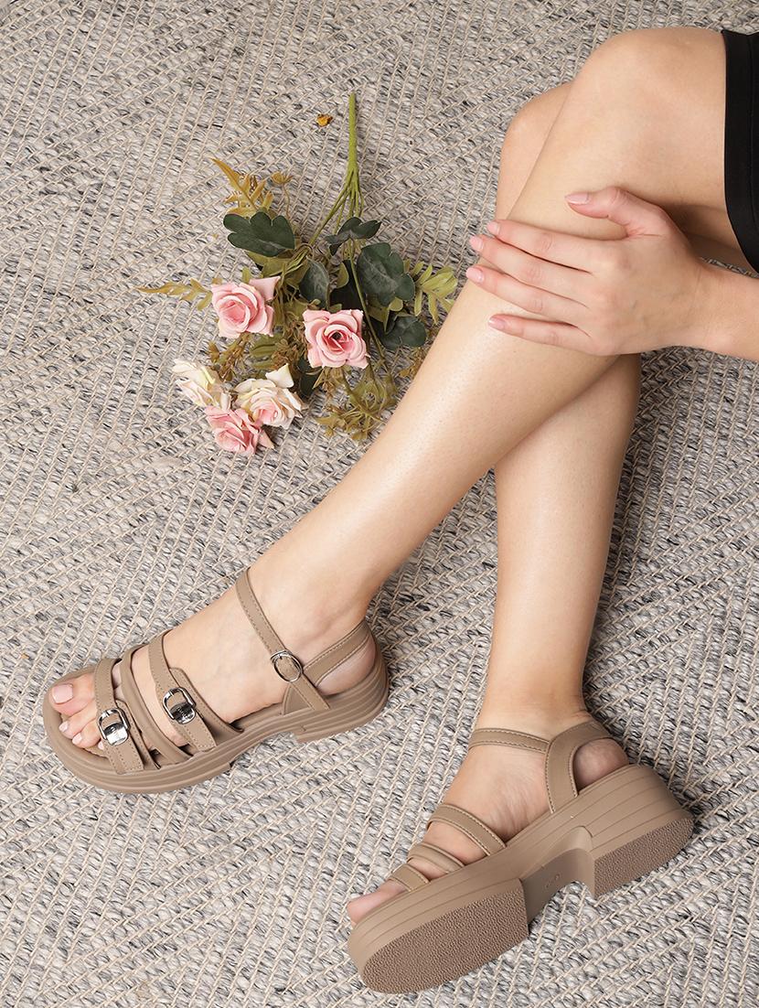 women beige ankle strap platform sandal - 21981895 -  Zoom Image - 0