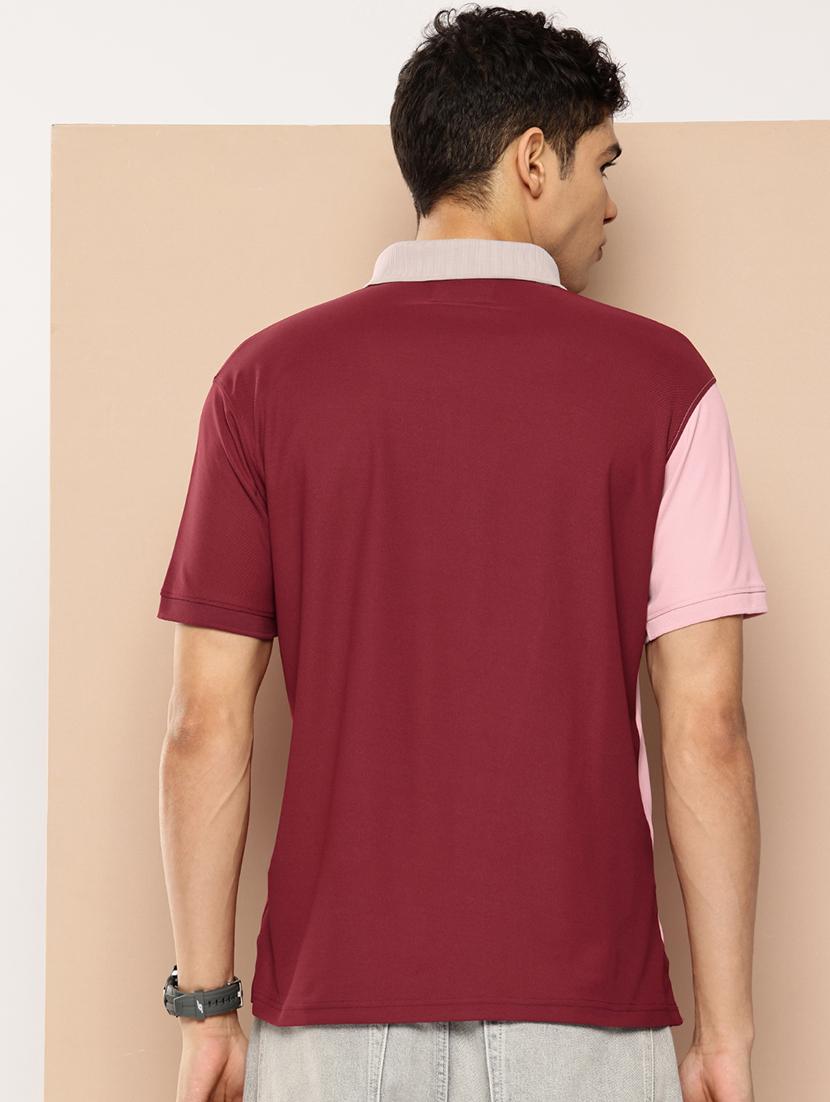 men color block short sleeve regular fit polo t-shirt - 21981917 - Standard Image - 2
