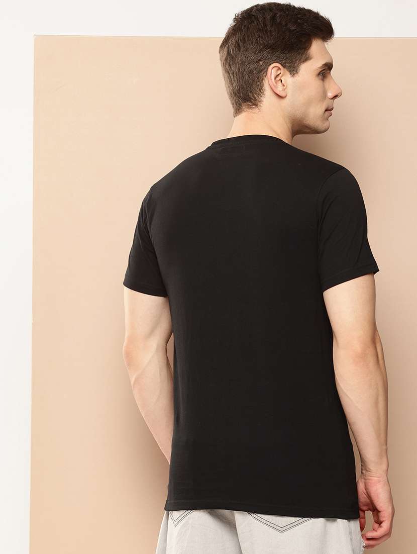 men front print round neck regular fit t-shirt - 21981926 -  Standard Image - 2