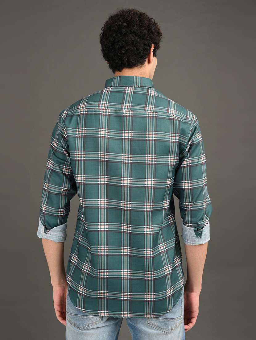 men checkered long sleeve regular fit casual shirt - 21982205 -  Standard Image - 2