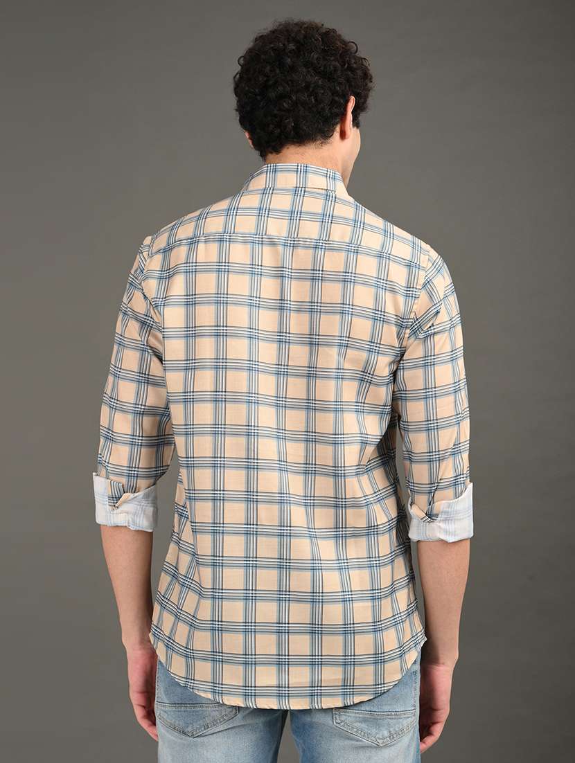 men checkered long sleeve regular fit casual shirt - 21982207 -  Standard Image - 2