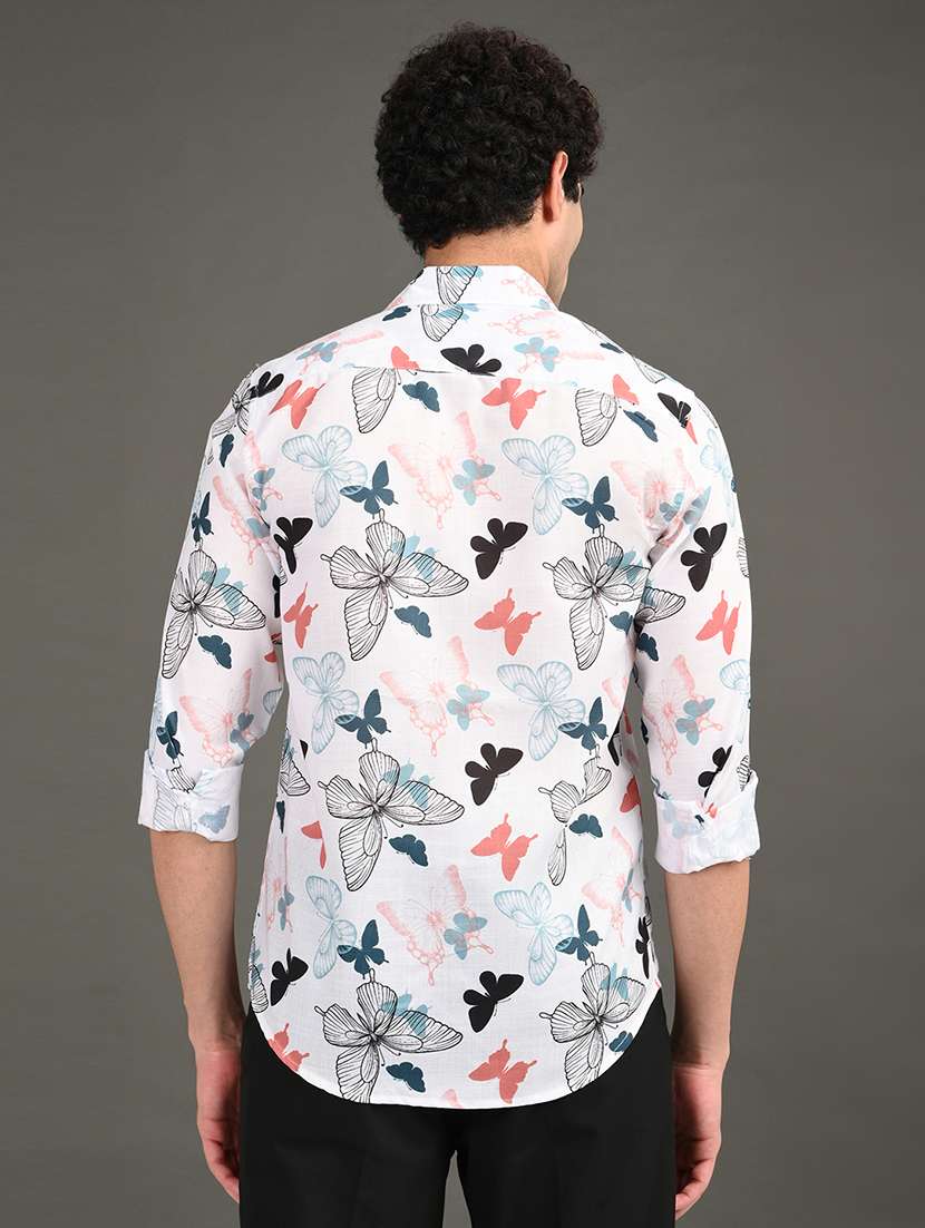 men printed long sleeve regular fit casual shirt - 21982219 -  Standard Image - 2