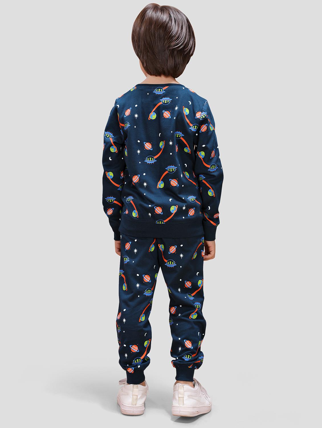 boys printed long sleeve full length co-ords set - 21982257 - Standard Image - 2