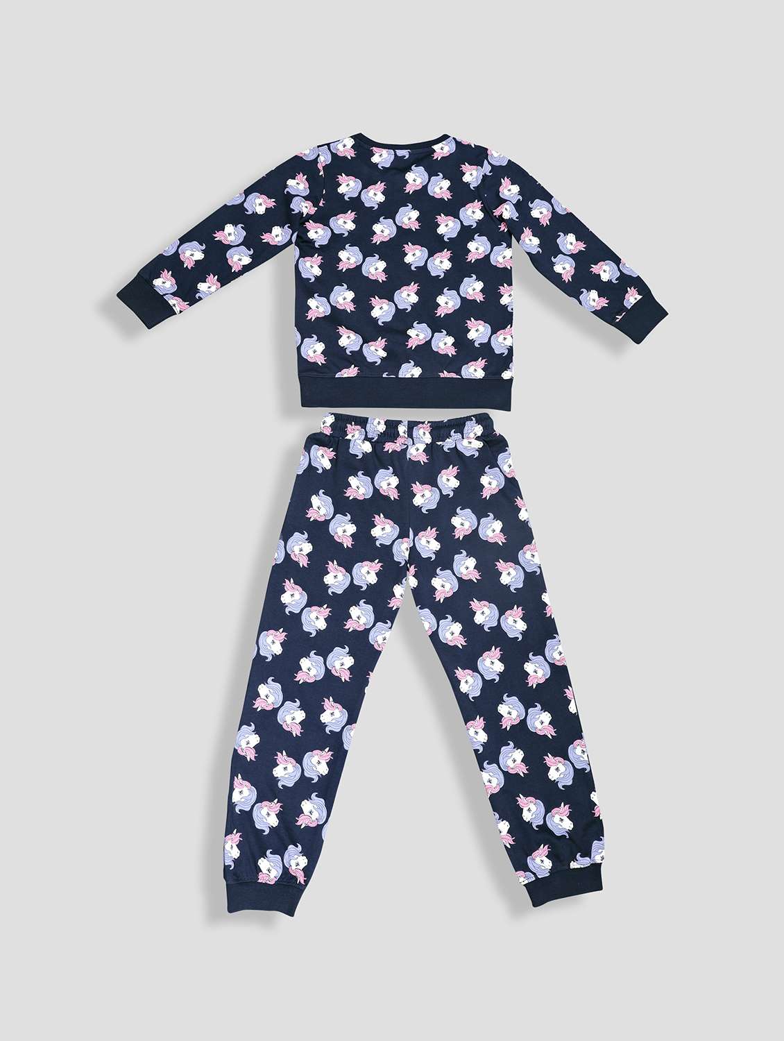 girls printed long sleeve pyjama set nightwear - 21982294 -  Standard Image - 2