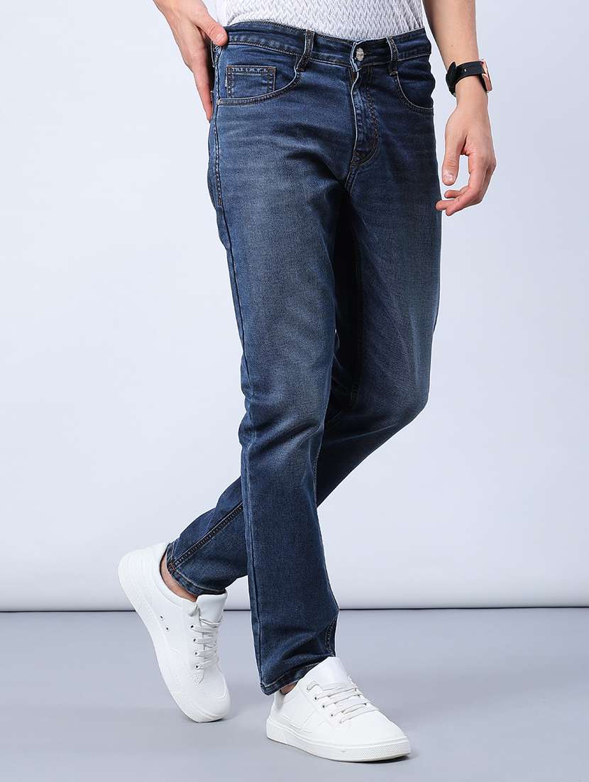 men washed mid rise full length jeans - 21982412 -  Standard Image - 2