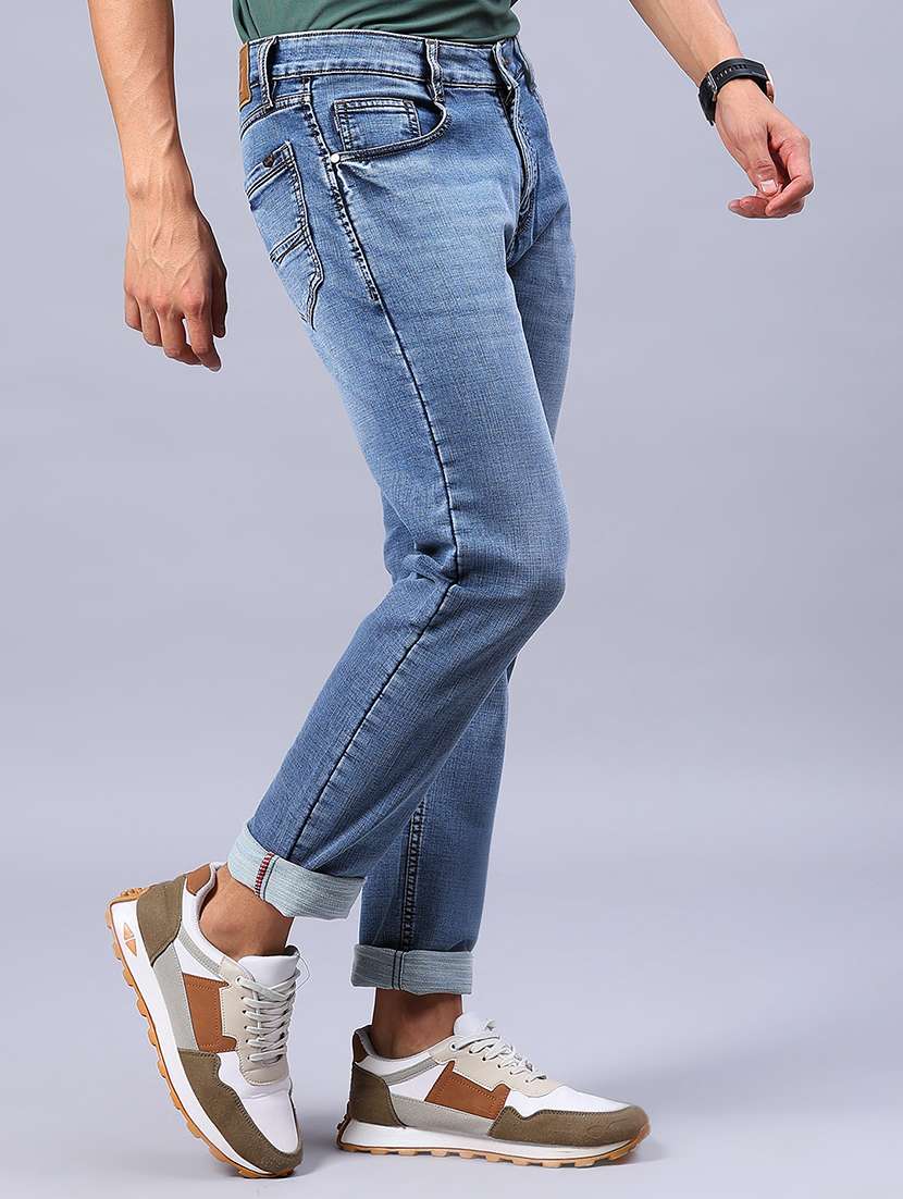 men washed mid rise full length jeans - 21982417 -  Standard Image - 2