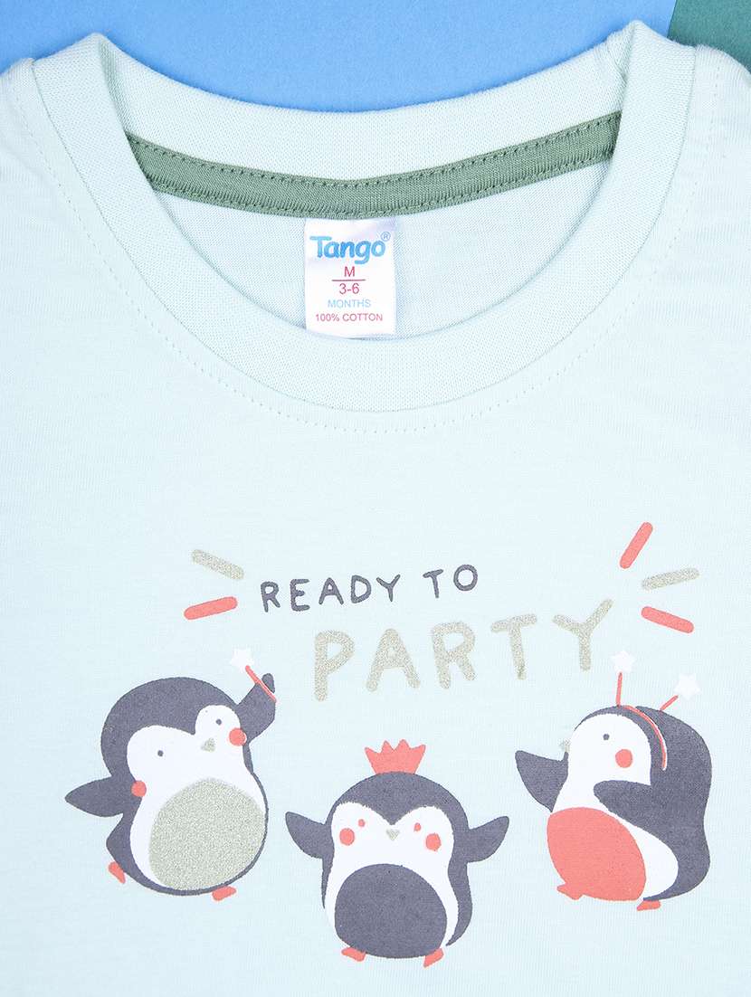 kids printed t-shirt and pajama co-ord set - 21982446 - Standard Image - 2