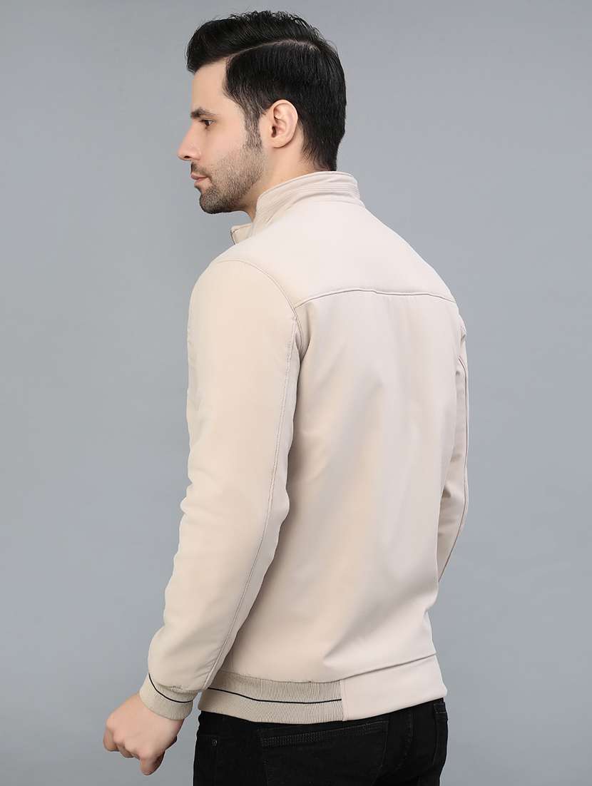 men solid long sleeve regualr fit casual jacket - 21982454 -  Standard Image - 2