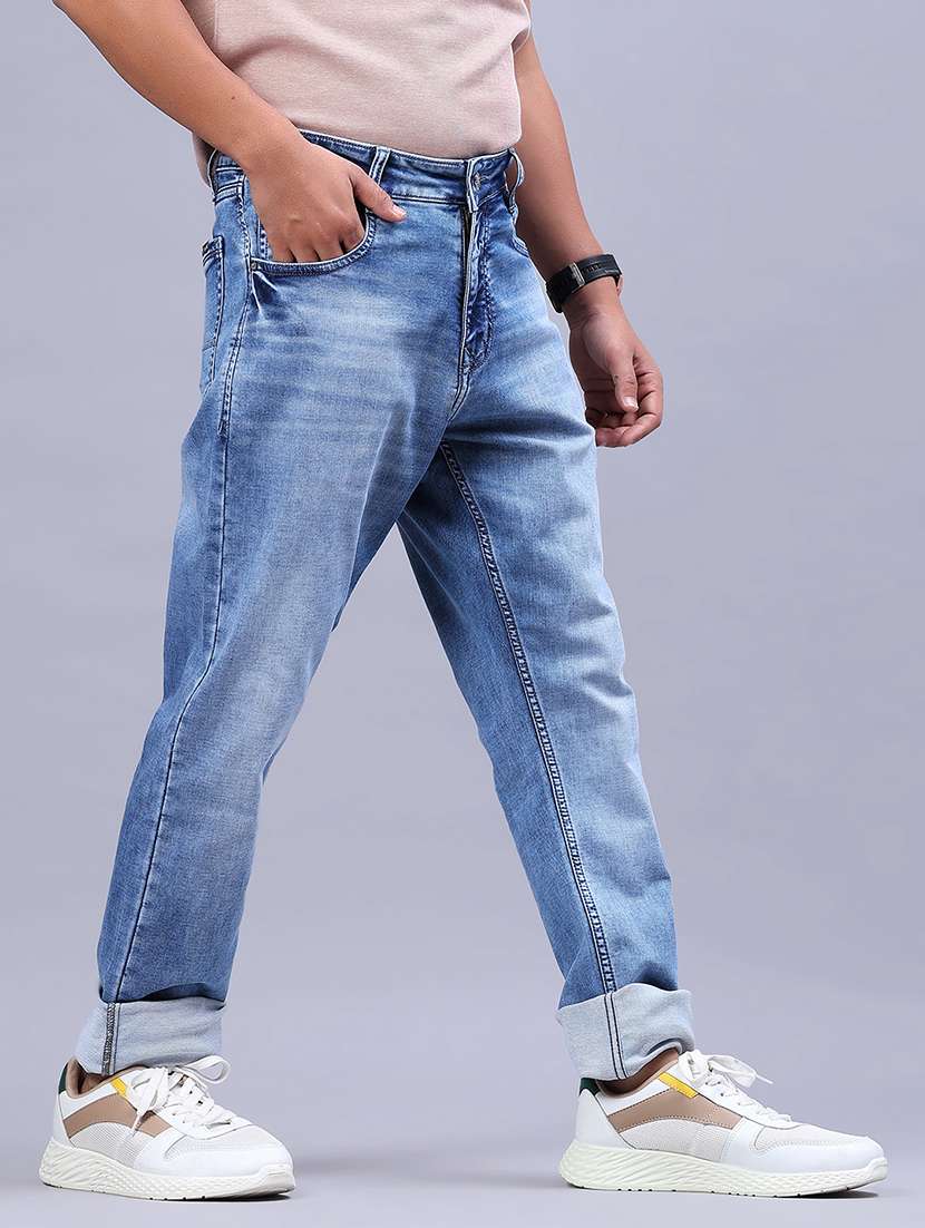 men washed mid rise full length jeans - 21982459 -  Standard Image - 2