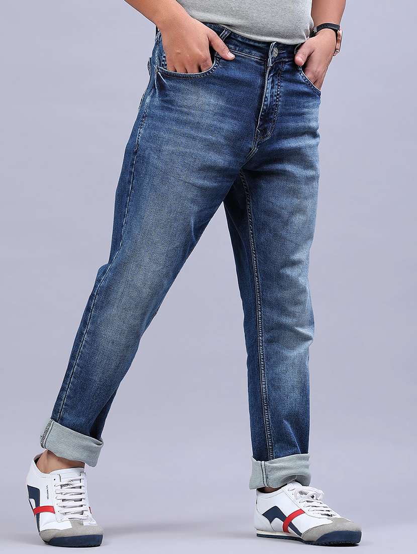 men washed mid rise full length jeans - 21982460 -  Standard Image - 2