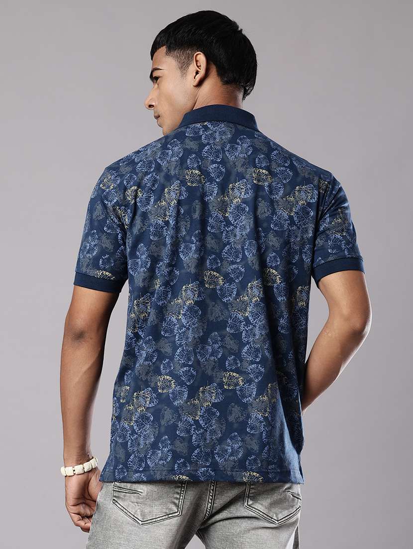 men printed short sleeve regular fit polo t-shirt - 21982682 -  Standard Image - 2