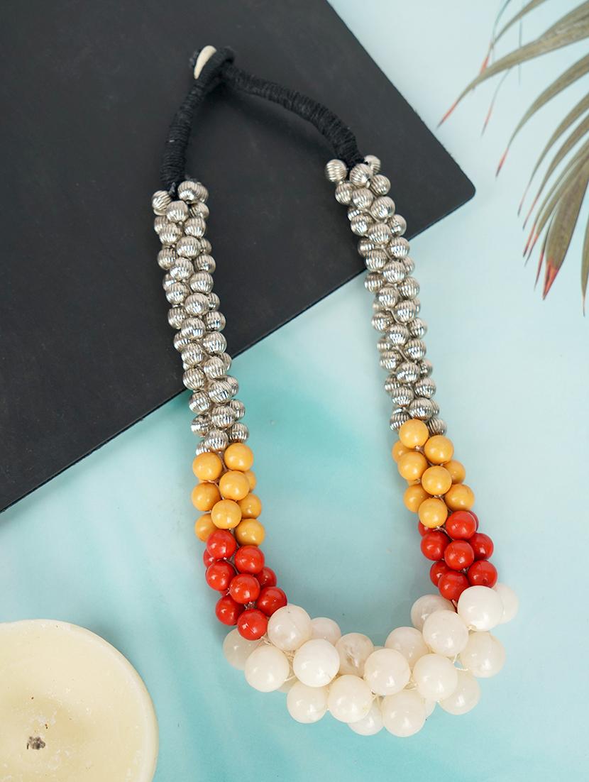 ethnic tribal handmade resin beaded fashion necklace - 21982830 -  Zoom Image - 0
