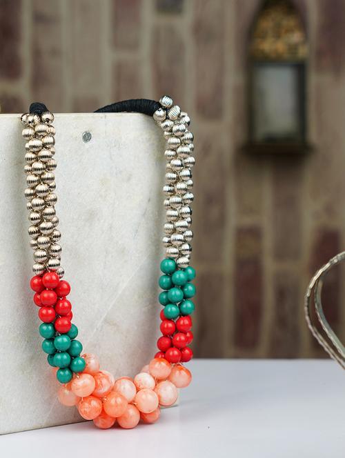 ethnic tribal handmade resin beaded fashion necklace - 21982834 -  Standard Image - 0