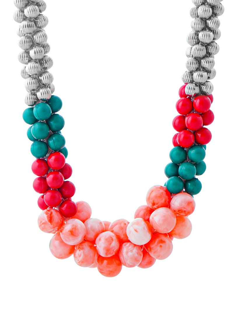ethnic tribal handmade resin beaded fashion necklace - 21982834 - Standard Image - 2