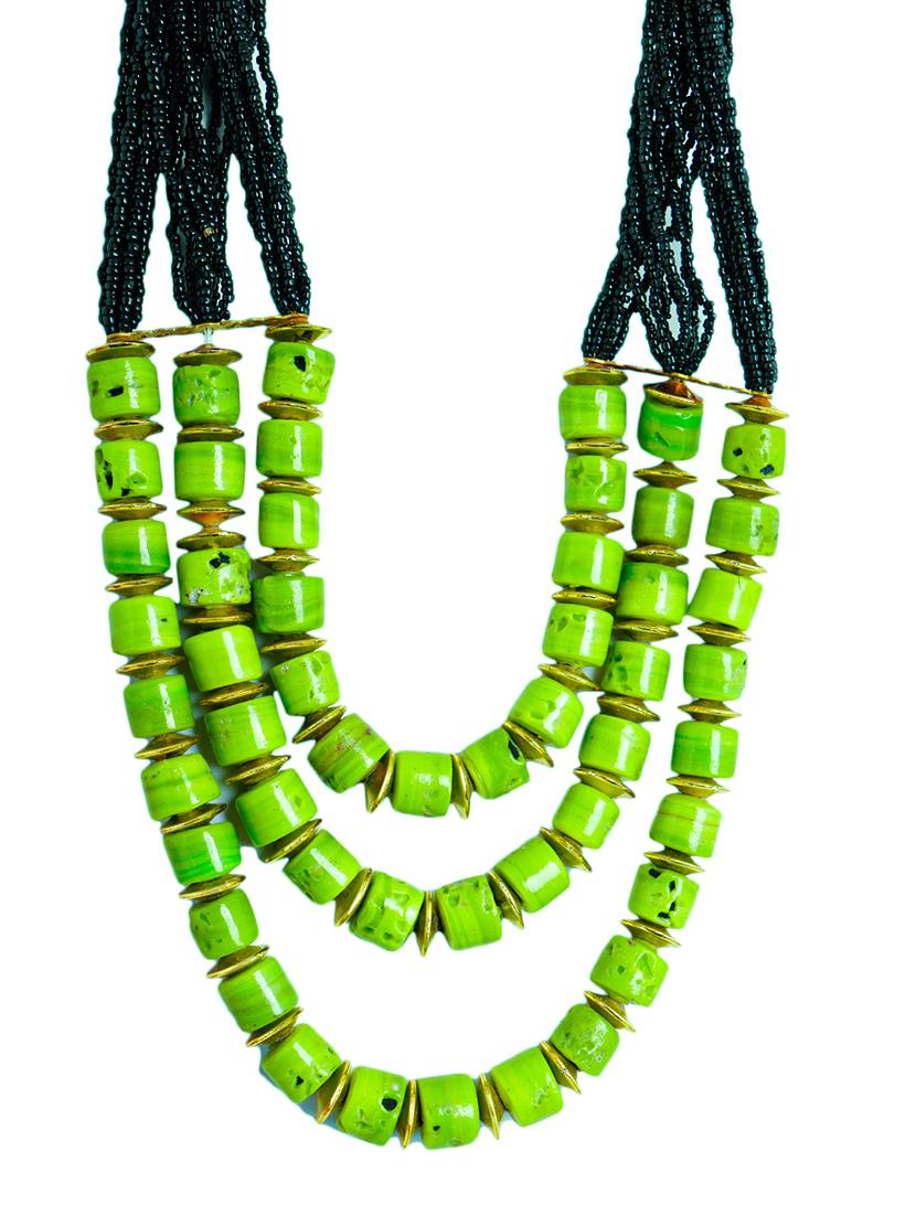 ethnic vintage naga beaded tribal fashion long necklace - 21982838 - Standard Image - 2