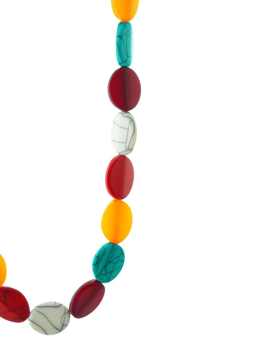 ethnic tribal handmade resin beaded fashion long necklace - 21982839 - Standard Image - 2