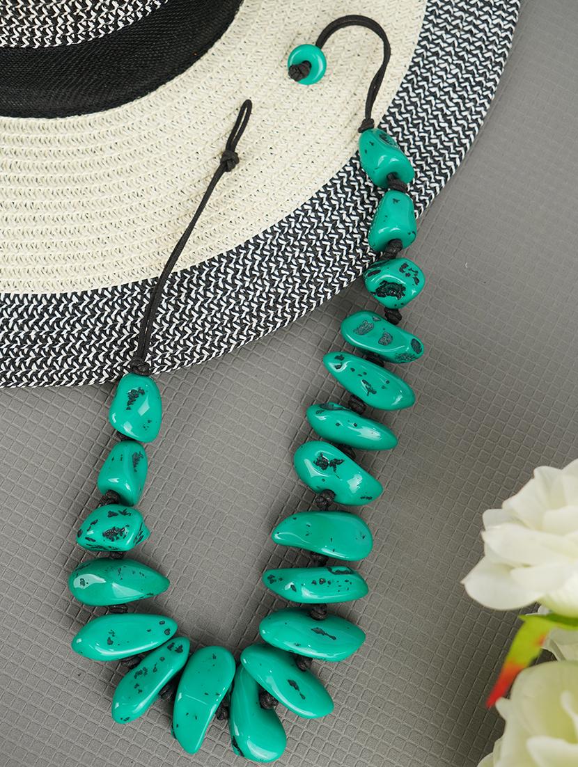 ethnic tribal handmade resin beaded fashion necklace - 21982842 - Zoom Image - 0
