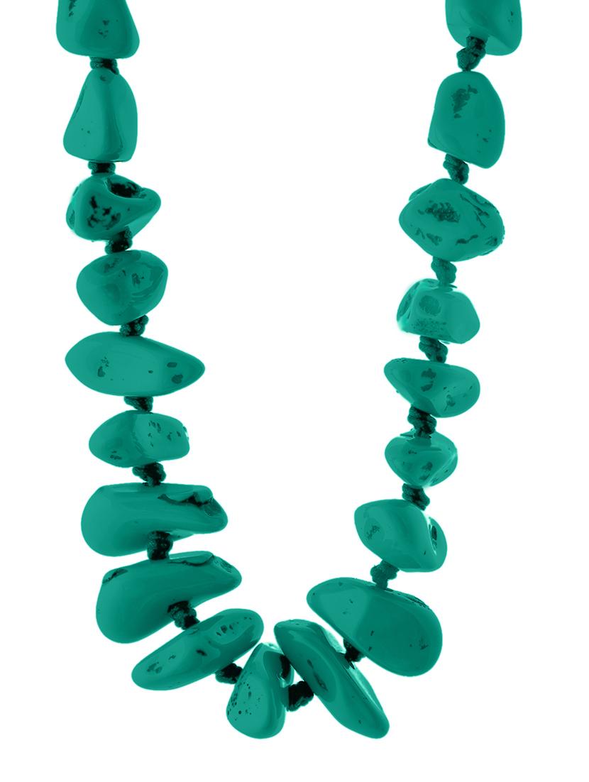 ethnic tribal handmade resin beaded fashion necklace - 21982842 - Standard Image - 2
