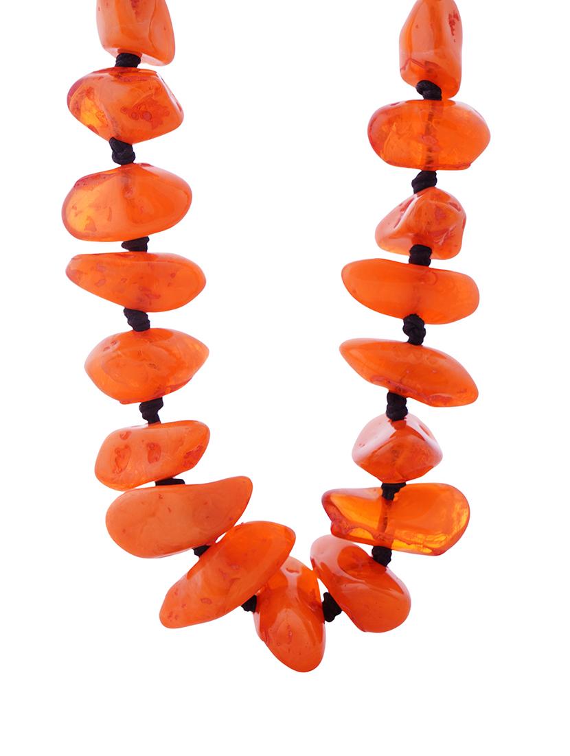 ethnic tribal handmade resin beaded fashion necklace - 21982843 - Standard Image - 2