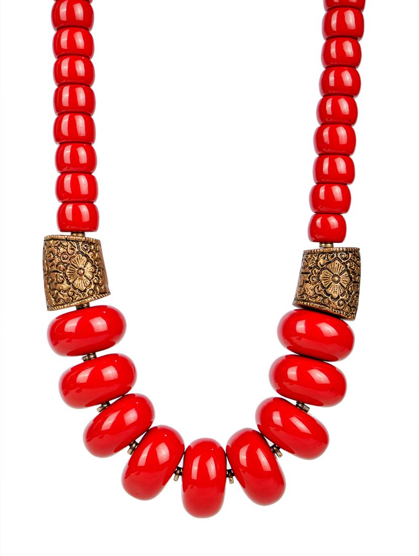 ethnic tribal handmade resin beaded fashion long necklace - 21982847 - Standard Image - 2