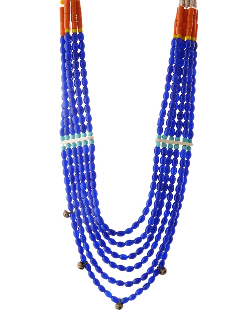 ethnic naga tribal handmade resin beaded fashion long necklace - 21982852 - Standard Image - 2
